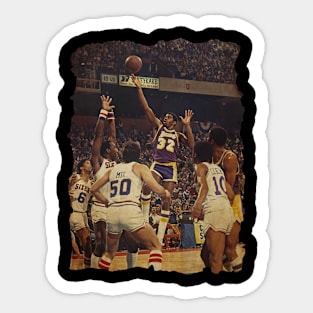 Magic Johnson vs Sixers - NBA Finals Game 6, 1980 Vintage Sticker